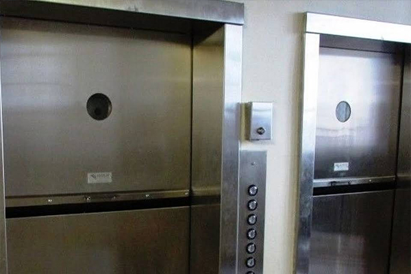 An image of two service elevators